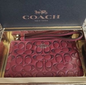 NEW! COACH glitter wristlet!